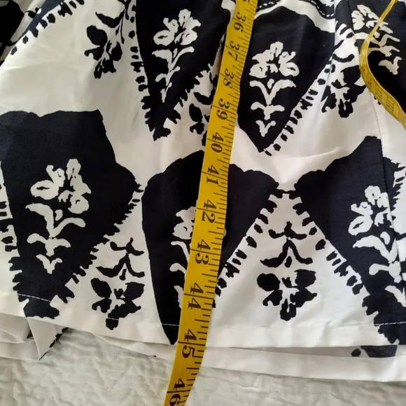 CHICO’S Puff Sleeve Tiered Maxi Dress Pockets Poplin Floral Boho Sz 14 - Picture 10 of 10